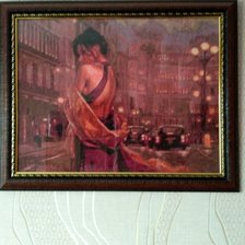 Работа «Вечерний город»