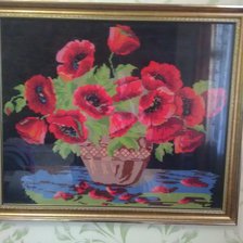 Работа «Корзина маков»