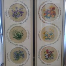 Работа «2 триптиха Полевые цветы»