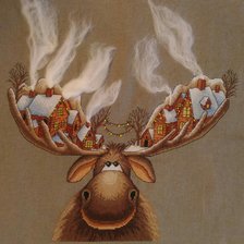 Работа «Рождественский лось»