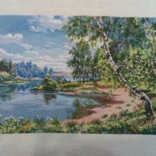 Работа «Березы у реки»