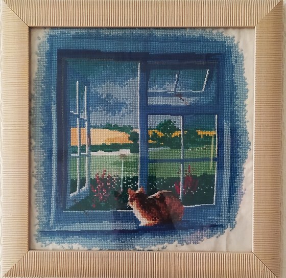 Работа «Кот на окне»