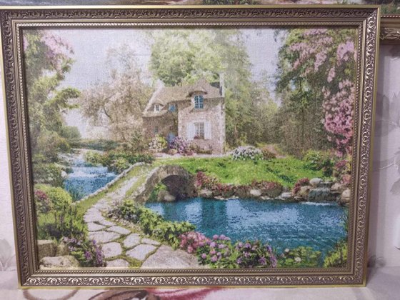 Работа «домик с мостиком»