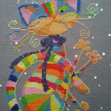 Работа «Яркий котейка»