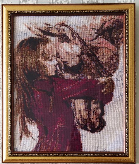 Работа «Девочка и лошадь»