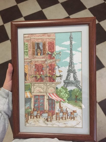 Работа «Кафе у Эйфелевой башни»