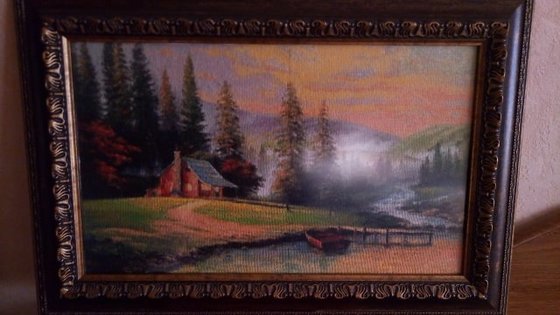 Работа «Хатинка біля річки»