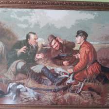 Работа «Перов Охотники на привале»