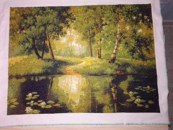 Работа «лесное зеркало»