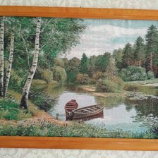 Работа «река в лесу»