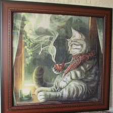 Работа ««Кот осенний»»