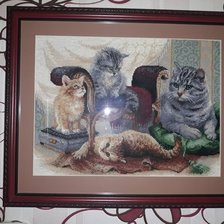 Работа «Кошачье семейство»