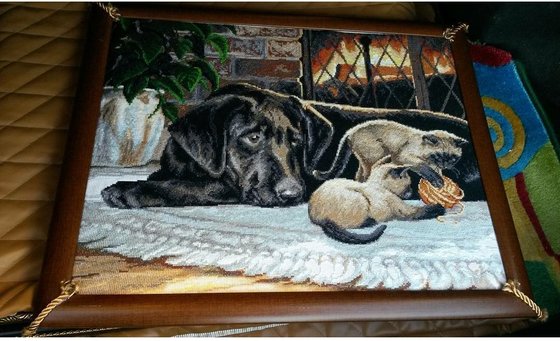 Работа «Уют возле камина»