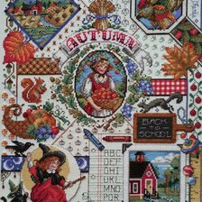 Работа «Осенний сэмплер от Janlynn»