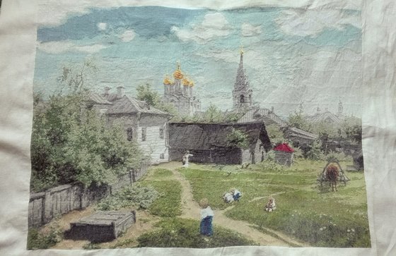 Работа «Московский дворик»