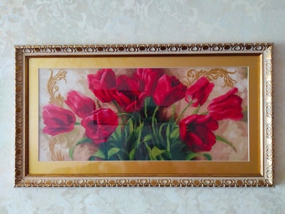 Работа «Тюльпаны»