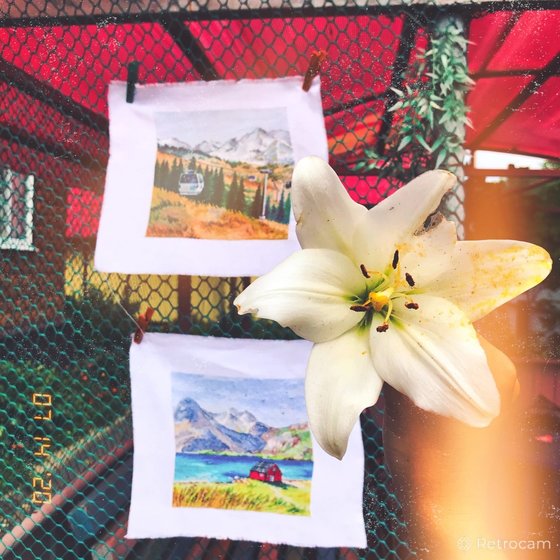 Работа «Лофотенские острова, гора Чимбулак»