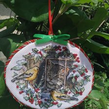 Работа «новогодняя игрушка котик № 3»