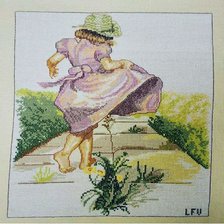 Работа «Niña paseando»