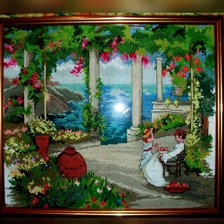 Работа «Терраса с видом на море»