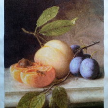 Работа «Персики и сливы»