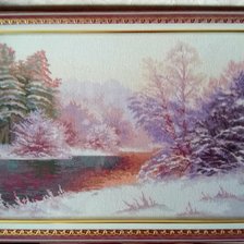 Работа «Зимняя сказка  ЧМ (в багете)»