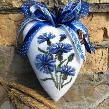 Работа «Васильковое сердечко»