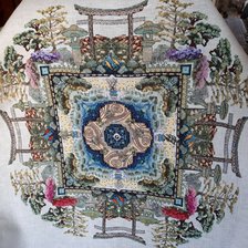 Работа «Japanese zen moss garden mandala»