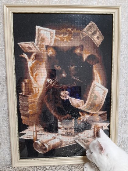 Работа «Денежный котик»