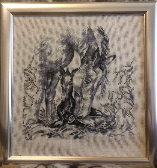 Работа «Лошадь с жеребёнком»