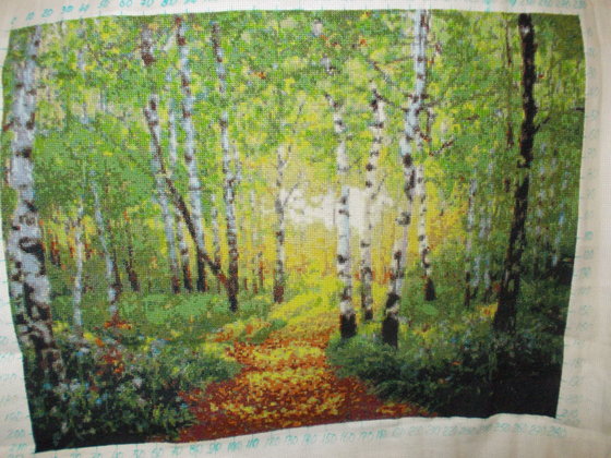Работа «Березовая роща»