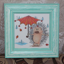 Работа «Осненний ежик»