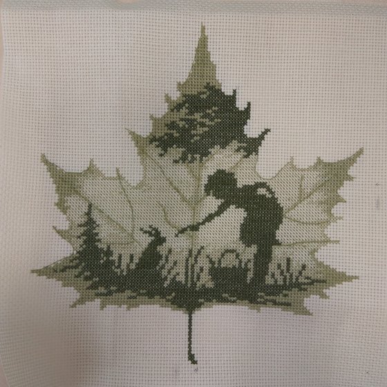 Работа «Осенний силуэт»