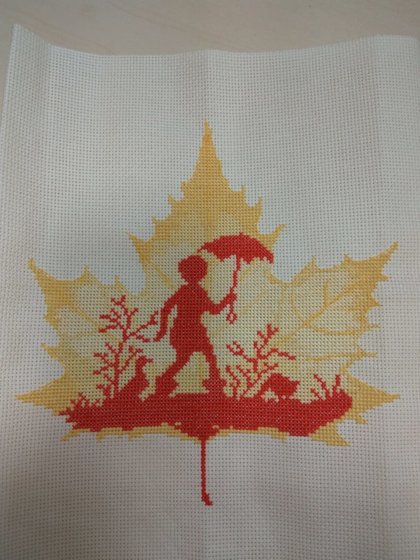 Работа «Прогулка под дождем»