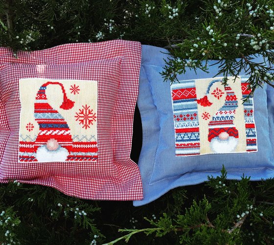 Работа «Подушки с гномами»