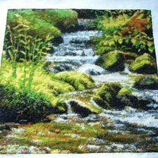 Работа «Ручеек"Какой прекрасный летний день. Встречают утро птицы громко»