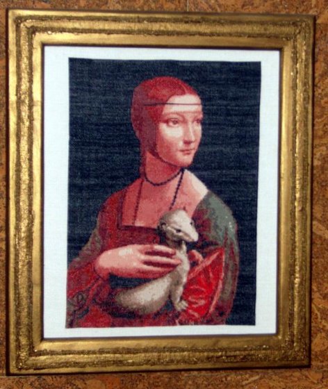 Работа «Дама с горностаем»