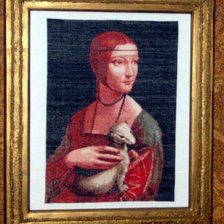 Работа «Дама с горностаем»