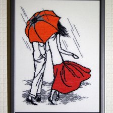 Работа «Двое под дождем»