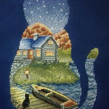 Работа «Осенний кот»