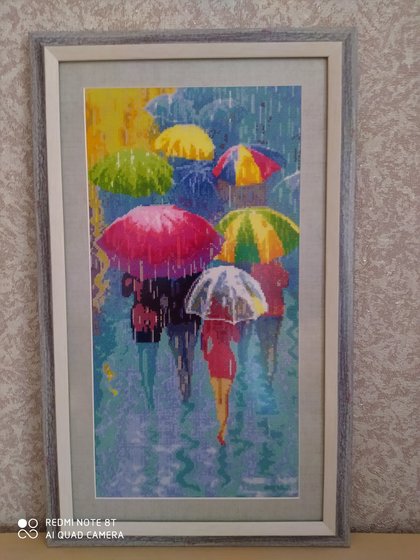 Работа «Веселые зонтики»