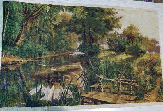 Работа «Цапли на озере»