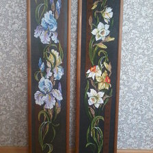 Работа «Ирисы и нарциссы»