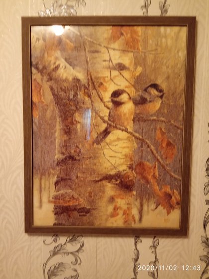 Работа «Синички на дереве.»