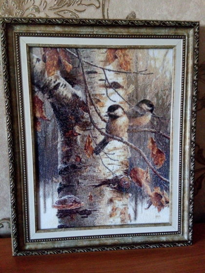 Работа «Синицы на березе»