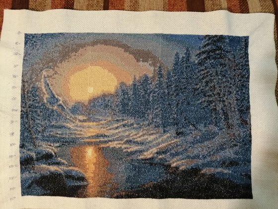 Работа «Река зимой»