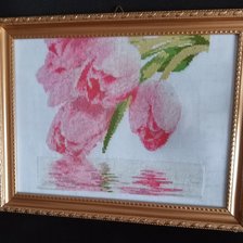 Работа «Тюльпаны, отражение»