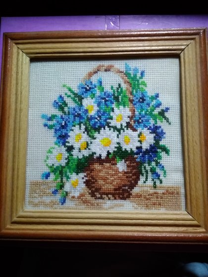 Работа «ромашки в корзинке(первая из 4х)»