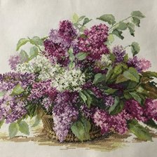 Работа «Букет сирени»