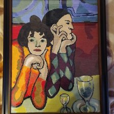 Работа «Странствующие гимнасты. По Пикассо.»